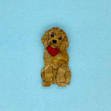 Load image into Gallery viewer, Red Cavoodle Brooch