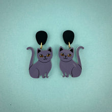 Load image into Gallery viewer, Smoky the Cat Earrings