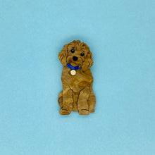 Load image into Gallery viewer, Red Cavoodle Brooch