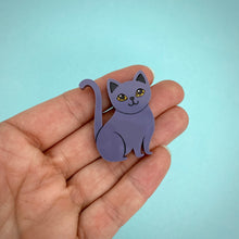 Load image into Gallery viewer, Smoky the Cat Mini Brooch