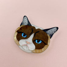 Load image into Gallery viewer, Grumpy Cat Brooch