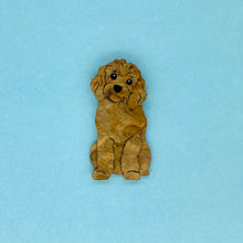 Load image into Gallery viewer, Red Cavoodle Brooch