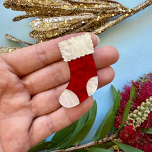 Load image into Gallery viewer, Preorder Simple Stocking Brooch