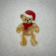 Load image into Gallery viewer, Harry Bear Face Santa Brooch