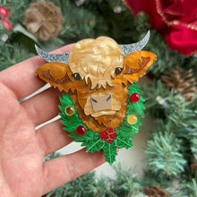 Load image into Gallery viewer, Preorder Henry the Christmas Coo Brooch