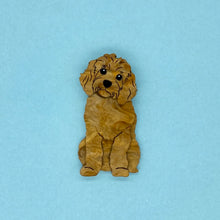 Load image into Gallery viewer, Red Cavoodle Brooch