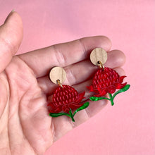 Load image into Gallery viewer, Waratah Earrings
