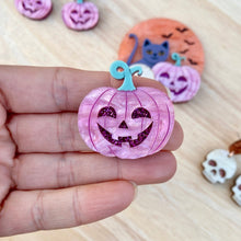 Load image into Gallery viewer, Jackie-O-Lantern Mini Brooch