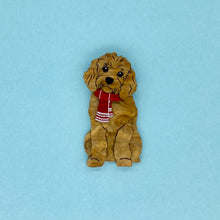 Load image into Gallery viewer, Red Cavoodle Brooch