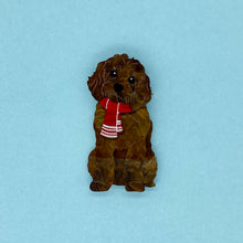 Load image into Gallery viewer, Chocolate Cavoodle Brooch