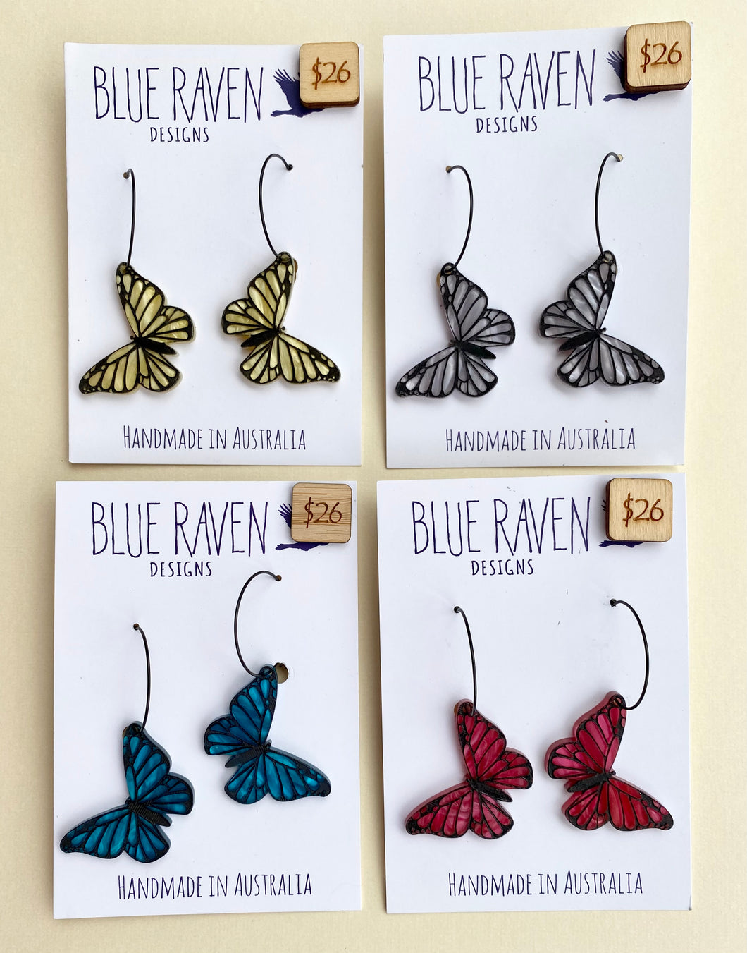 Butterfly Hoop earrings