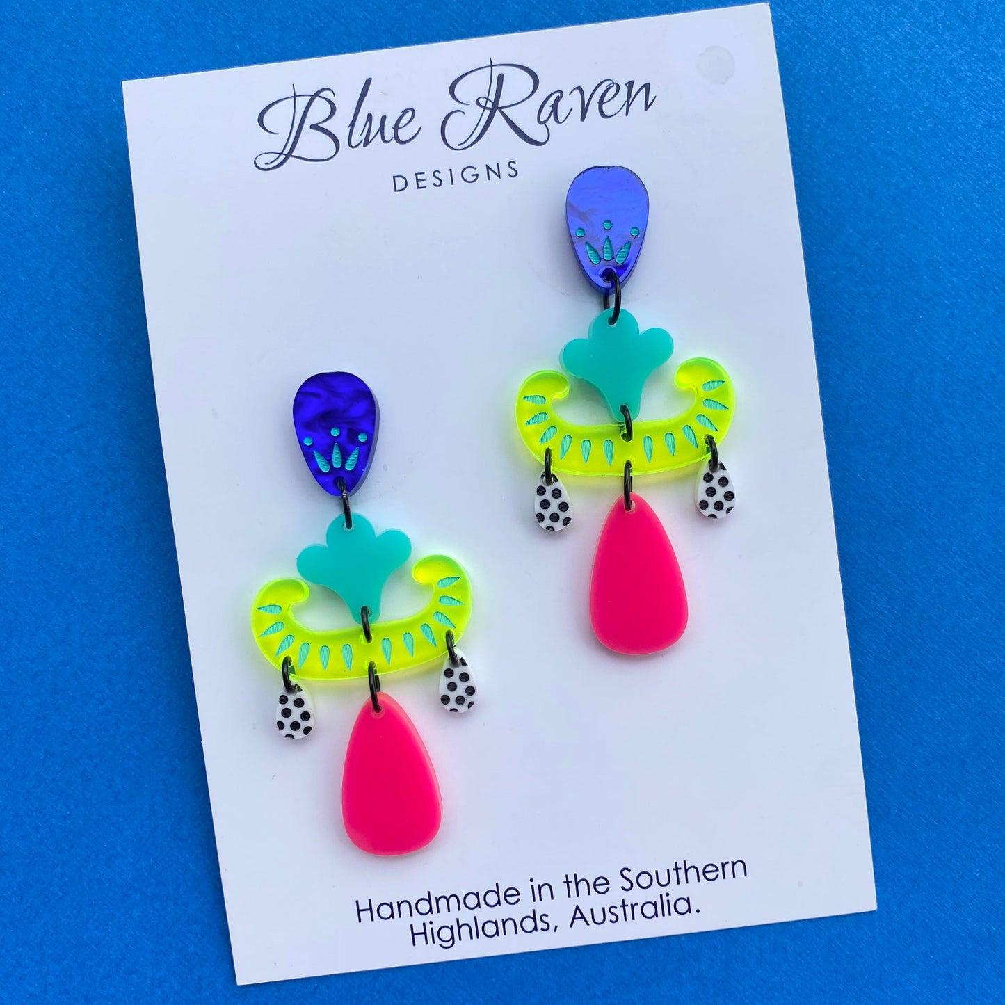 Neon Statement Earrings