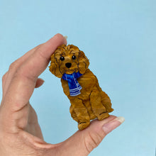 Load image into Gallery viewer, Red Cavoodle Brooch