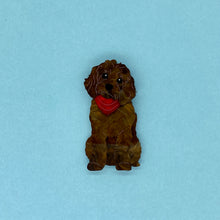 Load image into Gallery viewer, Chocolate Cavoodle Brooch