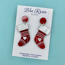 Load image into Gallery viewer, Christmas Stocking earrings
