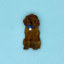 Load image into Gallery viewer, Chocolate Cavoodle Brooch