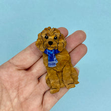 Load image into Gallery viewer, Red Cavoodle Brooch