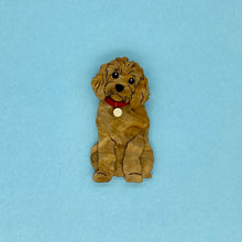 Load image into Gallery viewer, Red Cavoodle Brooch