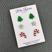 Load image into Gallery viewer, Christmas Stud pack (3 pairs)