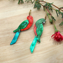 Load image into Gallery viewer, King Parrot Statement Earrings