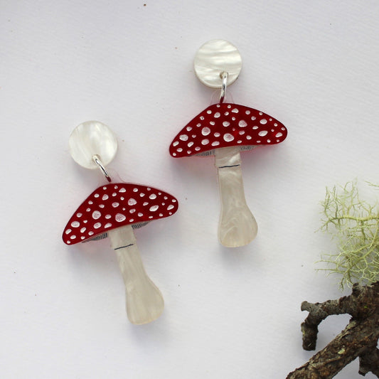 Preorder Forest Fungi Earrings