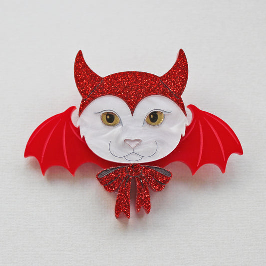 Devil Cat Brooch