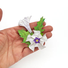 Load image into Gallery viewer, Preorder Jimsonweed Brooch