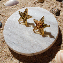 Load image into Gallery viewer, Starfish Statement studs - Gold Mirror