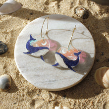 Load image into Gallery viewer, Midnight Whale Earrings