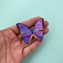 Load image into Gallery viewer, Miguel the Morpho Godarti Butterfly Brooch