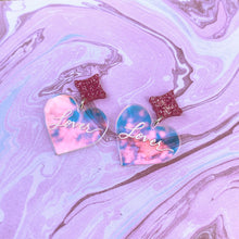 Load image into Gallery viewer, 'Lover' Heart Earrings