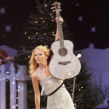 Load image into Gallery viewer, Glitter Guitar Earrings