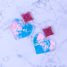 Load image into Gallery viewer, 'Lover' Heart Earrings
