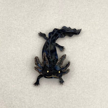 Load image into Gallery viewer, Alexa the Axolotl brooch (Melanin)
