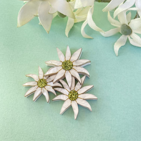 Flannel Flower brooch