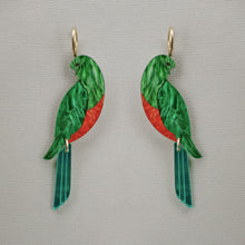 Load image into Gallery viewer, King Parrot Statement Earrings