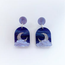 Load image into Gallery viewer, Night Sky arch earrings