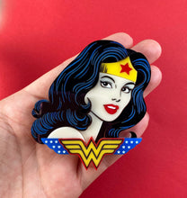 Load image into Gallery viewer, Wonder Woman brooch *SECONDS*