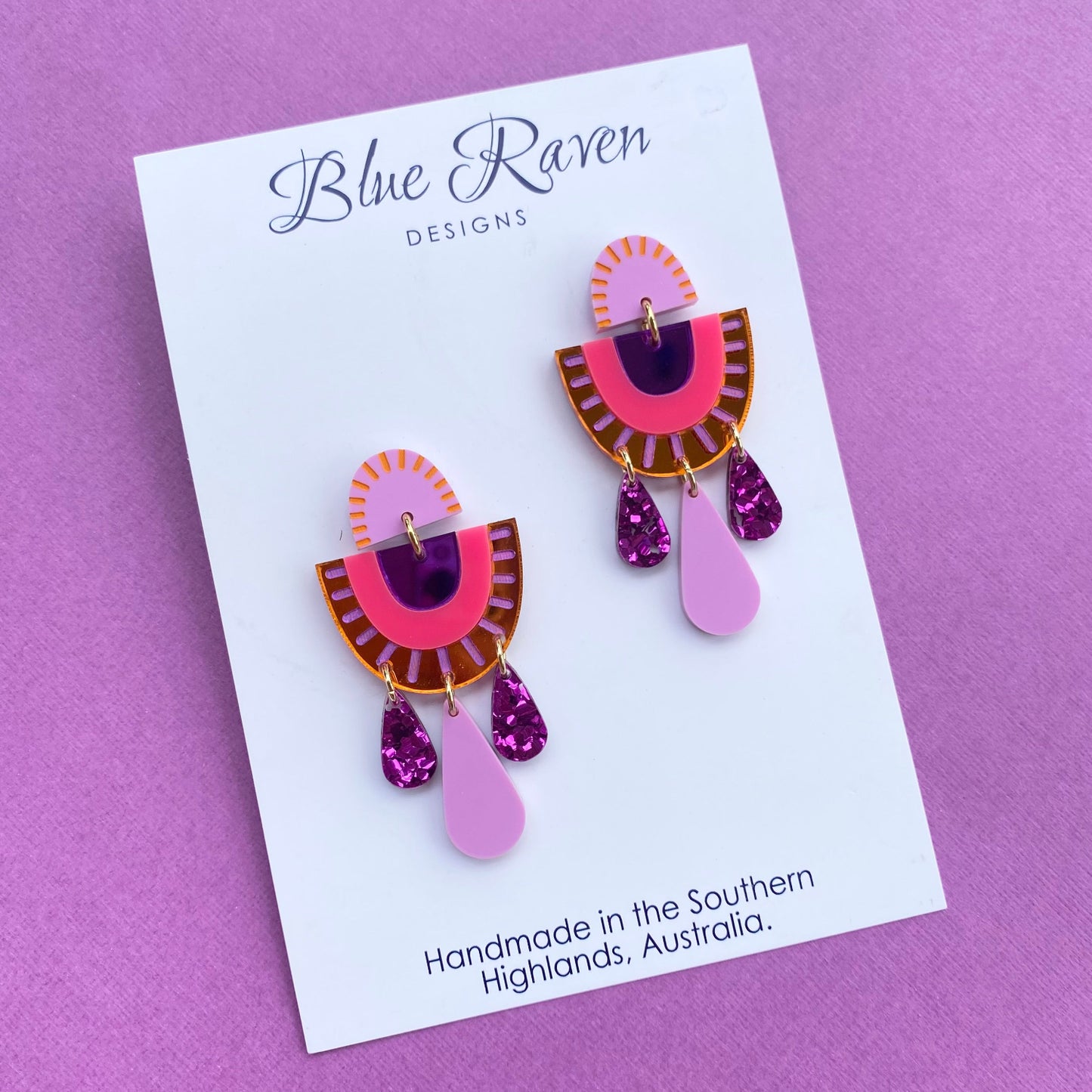 Aurora Arch Earrings - Sunset