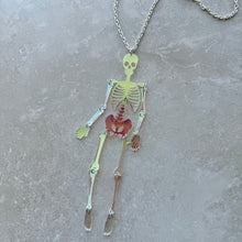 Load image into Gallery viewer, SAMPLE Skeleton Necklace - Iridescent
