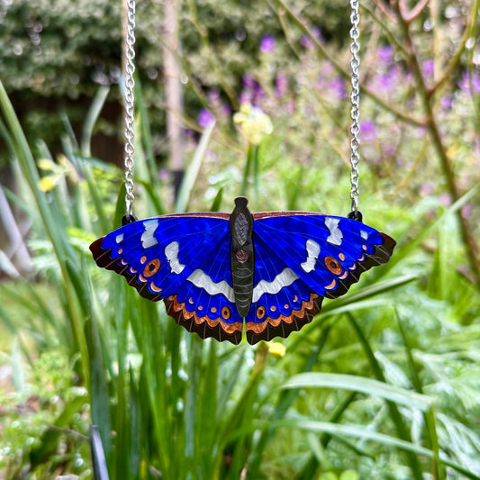 Preorder Lesser Purple Emperor Butterfly Necklace