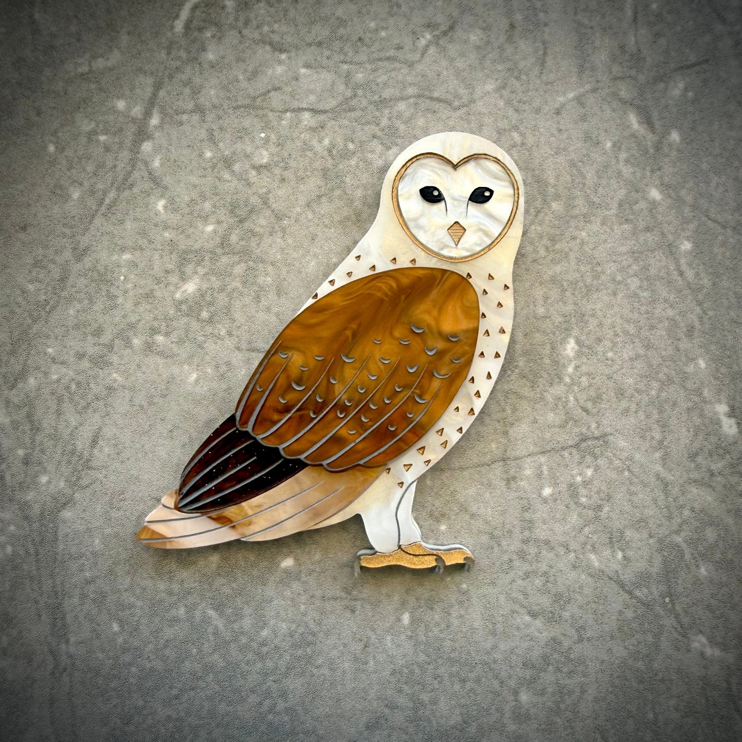 Eastern Barn Owl Brooch