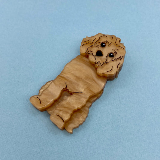 Apricot Cavoodle Brooch