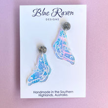 Load image into Gallery viewer, Iridescent Mystic Moth earrings
