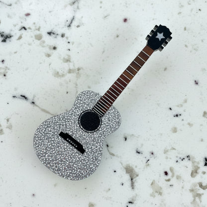 Guitar Brooch - Glitter