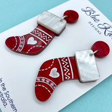 Load image into Gallery viewer, Christmas Stocking earrings
