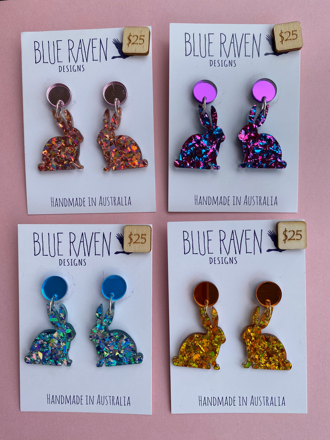 Bunny Glitter earrings