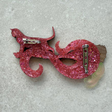 Load image into Gallery viewer, SAMPLE Salem of the Sky brooch - Pink Resin
