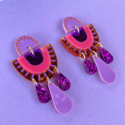 Aurora Arch Earrings - Sunset