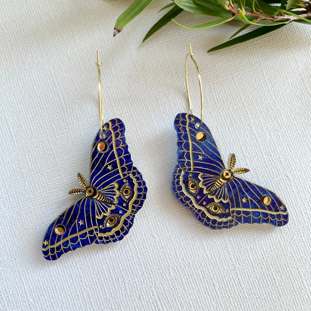 Mystic Moth earrings
